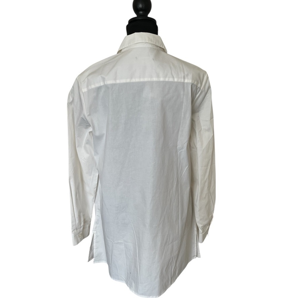 Classic White Button-Up Shirt by Metrostyle Size Large - Picture 4 of 5